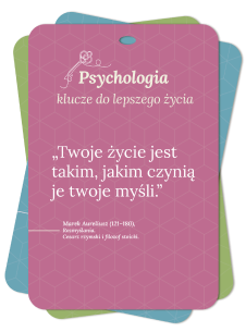 Psychologia klucze do lepszego życia